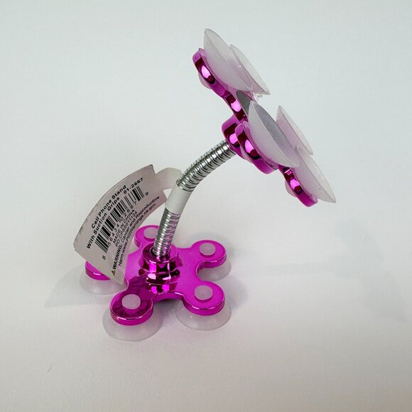 Pink Flower Style Flexible cell phone stand with suction cups. New with tags - Picture 7 of 14